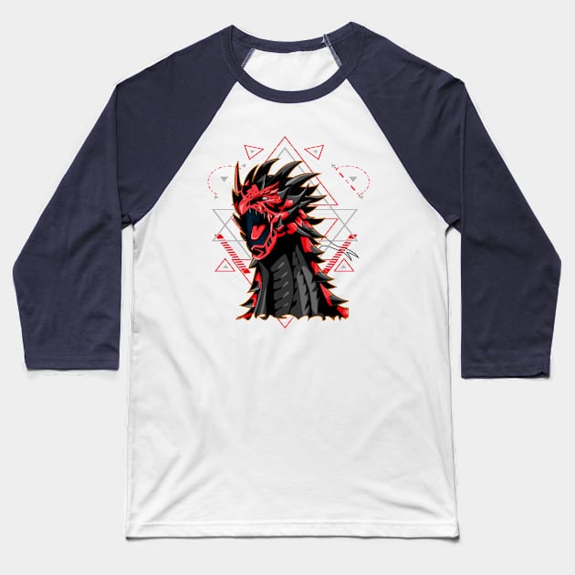 dragon angry Baseball T-Shirt by SHINIGAMII